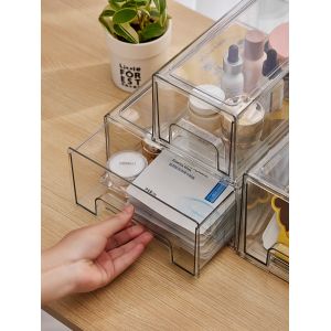 China Stackable Kitchen Oem Small Plastic Drawer Organizer With Pull Out Bin on sale