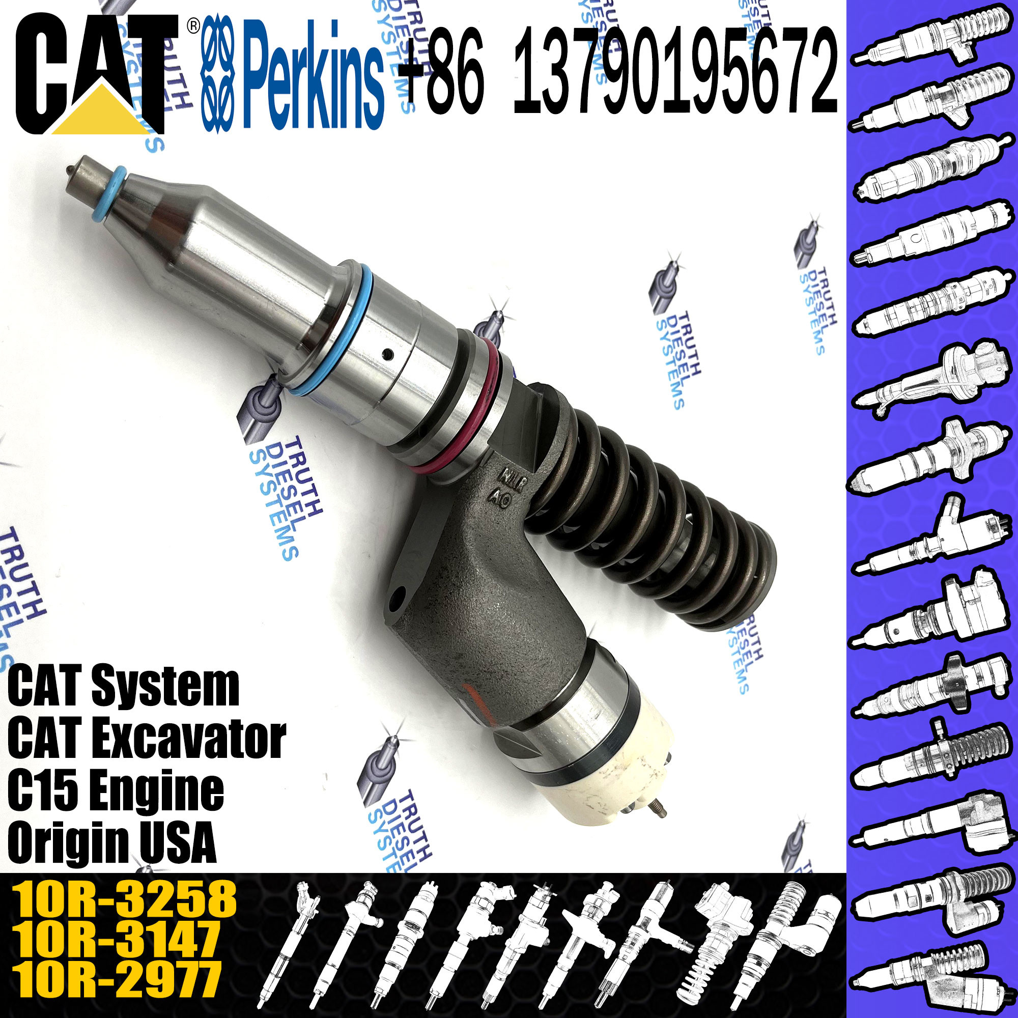 2501309 Caterpillar C13 Engine Diesel Injector Parts CAT Fuel Injector