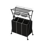 Household Wire Metal Laundry Basket Iron Clothes Hamper 807x432x134mm