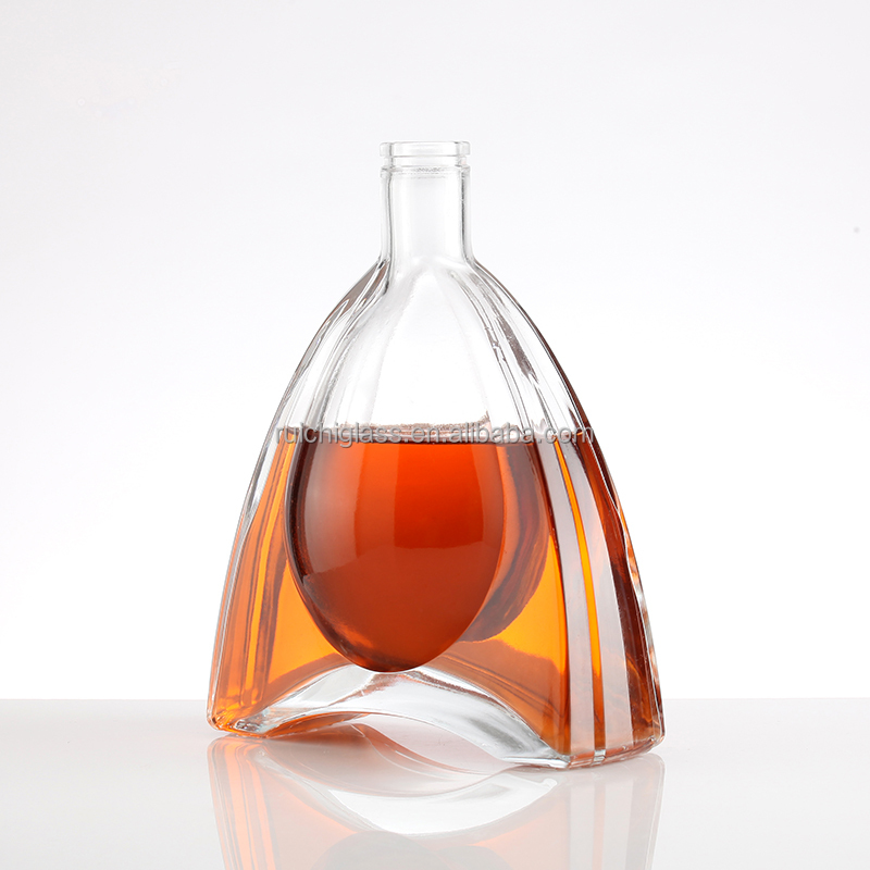 RICH Customized 700ml 500ml Glass Bottle for Vodka Gin Whiskey Rum Industrial Beverage