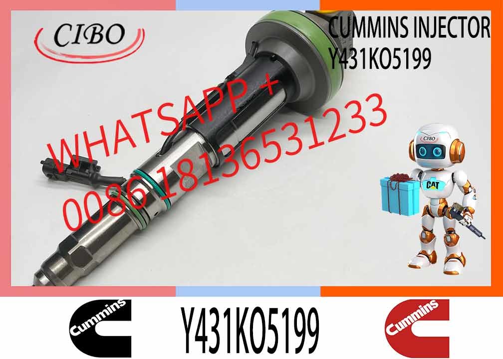 Fuel Injector Assembly Y431K05394 FO0BJ10006 4955526 Y431KO5199 For Qsk19 Engine