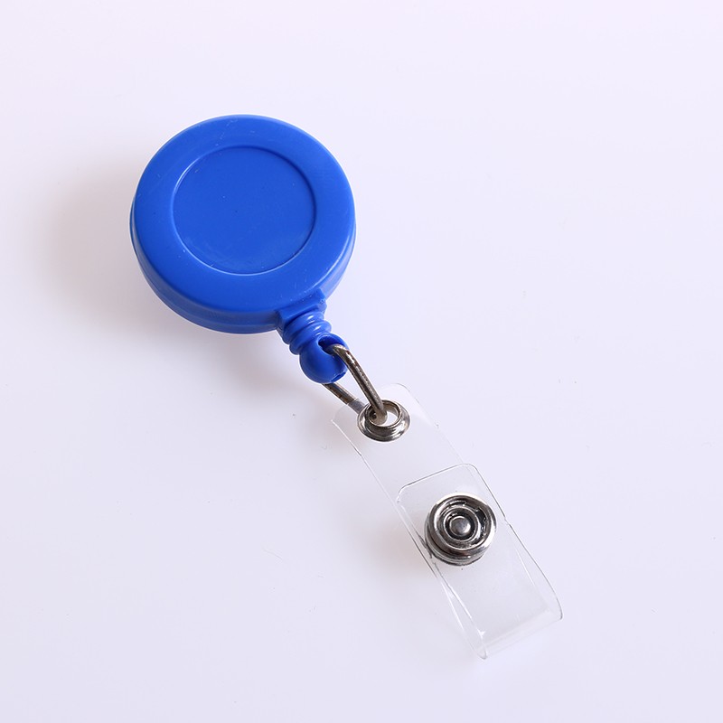 Deyi Round Retractable Plastic Badge Reel With Alligator Clip for Nurses Cute Badge Reel Office Merch