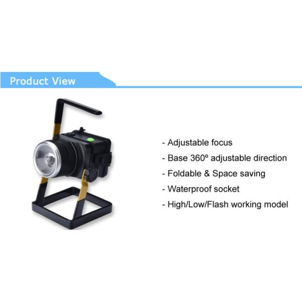 Magnet 200 Lumen Portable Camping Lanterns 10W 3.7V Aluminum Alloy Housing