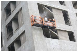 China Galvanzied steel ZLP630 suspended rope platform in India for building cleaning factory