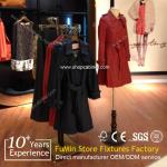 Heavy garment display shelf / chrome coat stand