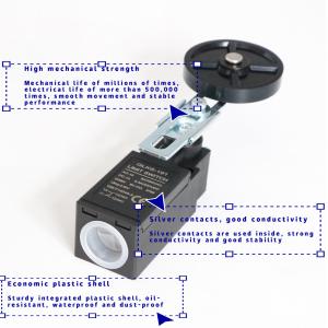 China Silver Contacts Elevator Electrical Limit Travel Switch with Big Plastic Wheel Contact Parts for Elevators factory