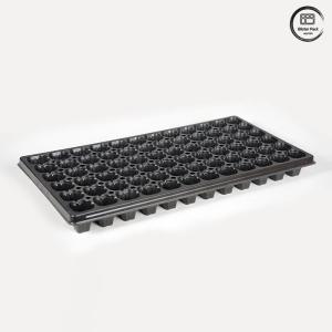 China Black Industrial PS 50-Holes Seedling Tray Durable and Lightweight for Optimal Growth factory