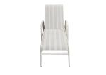 Aluminum Frame Teslin Seat Durable Structure Outdoor Sunbed