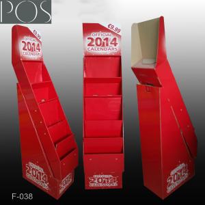 China 5 shelves calendar floor display stand book display rack tower notebook displays factory