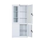 Steel Storage Metal Upright Filing Cabinet Glass Swing Door Metal Storage