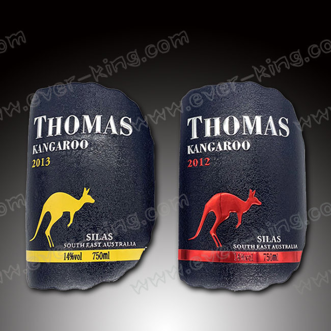 Heat Resistant Bottled Beverage Embossed Spirit Labels