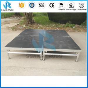 China Easy Install Stage Equipment Hotel Indoor Foldable Mobile Aluminum Stage / Folding Stage Platform factory