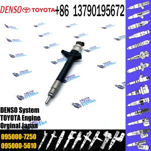 China High Quality Common Rail Injector 095000-7250 095000-7600 095000-7610 for 1VD Diesel Nozzle Assembly factory
