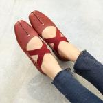 S101 Autumn women's shoes ins tide net red 2020 handmade women's shoes cross