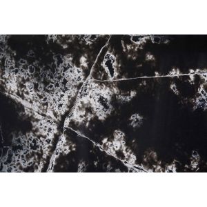 Black Calacata Artificial Quartz Kitchen Countertop With Coherent Pattern