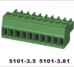 5001 PA66 Brase Plug Terminal Block Connector IP65