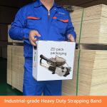 Industrial Strength Pneumatic Plastic Strapping Tool for Secure and Durable