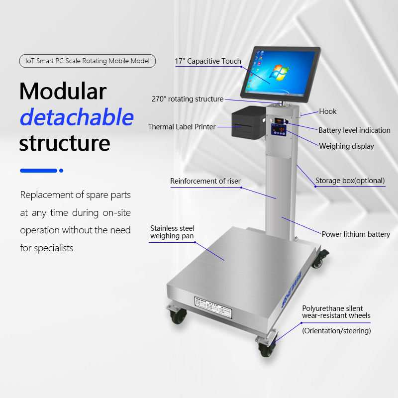 15inches Rotating Intelligent Android Display Touchscreen Platform Scale 50cm by 60cm