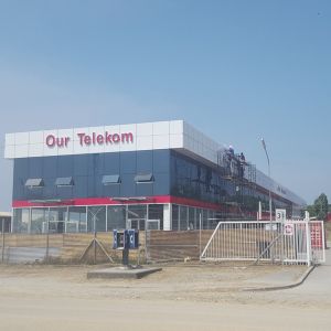 China Customized Steel Structure Exhibition Hall Moisture Proof Metal Warehouse Buildings on sale