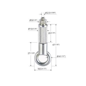 China Brass+Iron Material Grip Wire Grippers For Stainless Steel Cable YW86416 factory