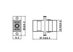 Yogel SC Welding Fiber Optic Connector Adapters With Flange