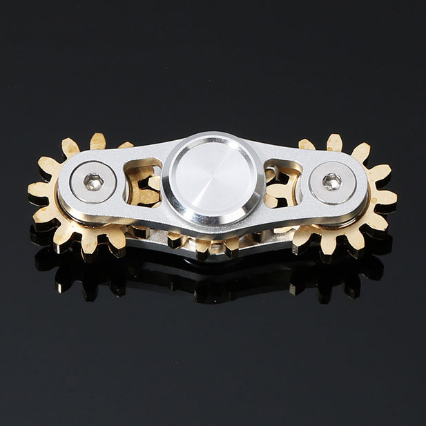 Metal Fingertip Gyroscope Gear Linkage Pure Copper Gyroscope for Adult Decompression