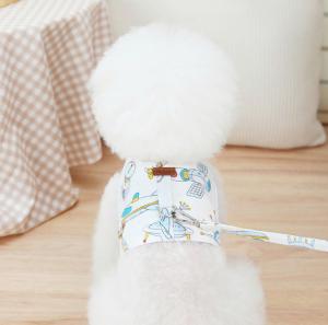 China Nylon Adjustable Universal Pet Harness Leash White For Cats factory