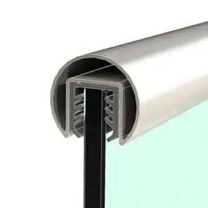 China Anodizing Architectural Aluminium Profiles For Glass Railing Terrace Balustrade factory