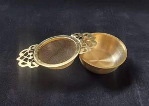 China Fine Mesh SUS 304 Metal Tea Strainer Food Grade Mirror Polishing factory