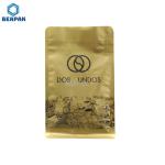 Aluminum Foil Flat Bottom Empty Coffee Bag With Valve