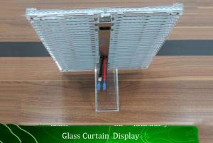 China P15.6 Indoor Transparent Led Display Screen And Led Wall Clock For Shop Mall factory