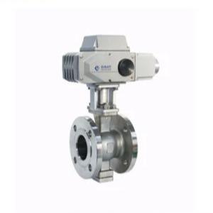 China Electric Automatic High Temperature Flange Connection Control Ball Valve factory