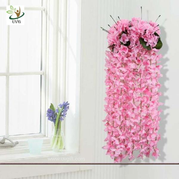 UVG High Quality Artificial Wisteria Flowers Wedding Shelf Hanging Flower