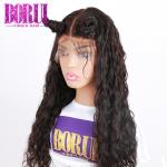 180% Density Human Hair Lace Front Wigs Water Wave Brazilian With Baby Hair