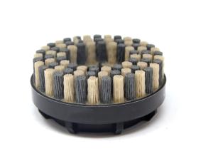 China Scrub Disc Sanding Brush Head Threaded Hole Combined Wire factory