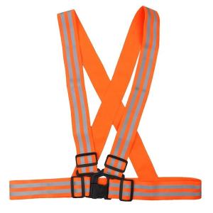 China 100pcs/ctn orange reflective belt 105g Unit Weight factory