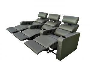 China Natural Leather Recliner Adjustable Theater Seating factory