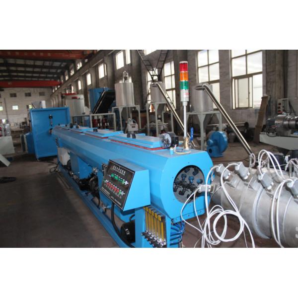 PPR Water Electric Conduit Pipe (extruder, haul off, cutting winding, belling) Extrusion Making Production Line Machine