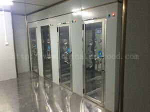 China Double Person Clean Room Equipment Interlock Air Shower Automatic Open factory