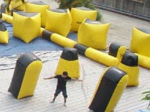 China Inflatable paintball bunker blindage with durable vavles factory