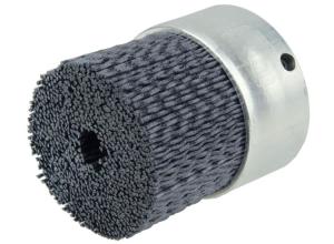 China Metal Base Abrasive Filament Burr Maximum Density Miniature Disc Brush factory