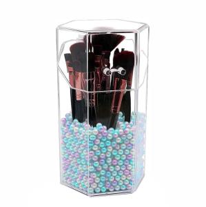 China Makeup Brush Holder Dustproof Comestic Brushes Organizer Storage, Hexagon Shaped/Protect Brushes factory