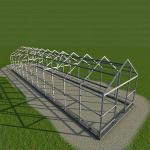 60m/S Max Wind Speed 4m PC Sheet Cover Greenhouse Solar System