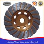GB OD 105mm Diamond Turbo Cup Wheel For Stone / Hard Granite / Hard Brick