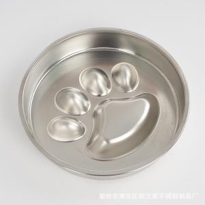 China Stainless Steel Pet Bowl Anti-Upset Non-Slip Anti-Choking Slow Food Bowl factory
