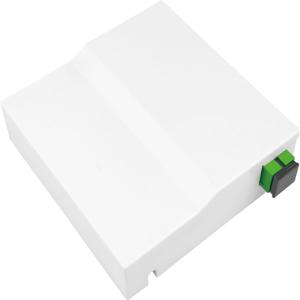 China 1 Core Plastic Fiber Optic Faceplate Socket Panel White Essential for FTTH Connection factory