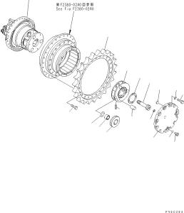 China 11Y-27-30101 11Y-27-30100 Excavator Final Drive Travel Motor For Komatsu Bulldozer D39EX-22 D39PX-22 factory