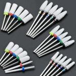 Not Rusty Cuticle Nail Drill Bits Ceramic Material Corrosion / Heat Resistant