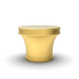 Shape Customized 15mm Bottle Neck Electroplate Zamac Perfume Cap