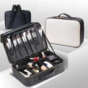 China Multifunctional L38*D10*H27CM Makeup Bag Case With Handle factory